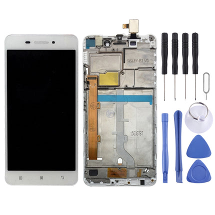 Pantalla LCD y digitalizador de montaje completo con marco para Lenovo S60 S60W S60T S60A, para Lenovo S60