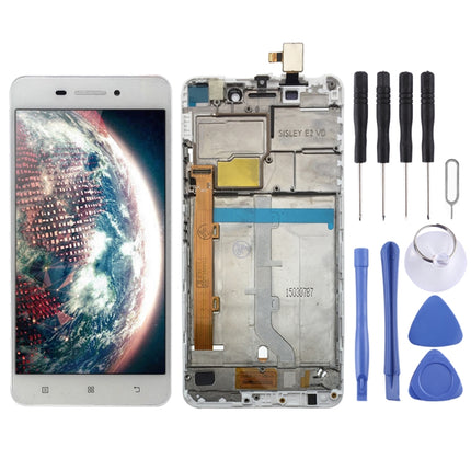 Pantalla LCD y digitalizador de montaje completo con marco para Lenovo S60 S60W S60T S60A, para Lenovo S60