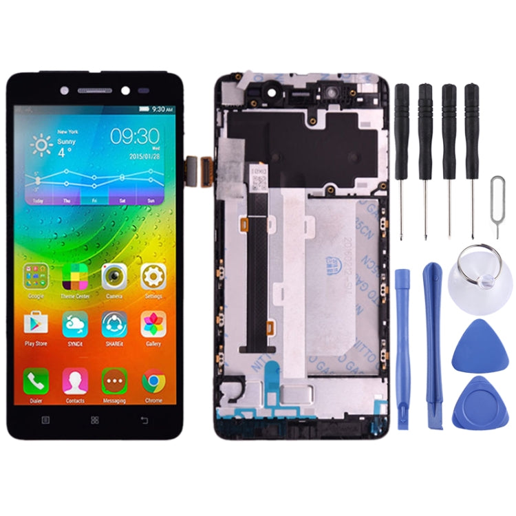 LCD Screen and Digitizer Full Assembly with Frame for Lenovo S90 S90-T S90-U S90-A, For Lenovo S90