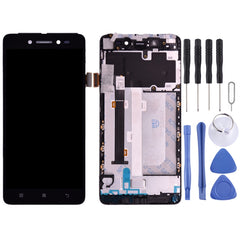 LCD Screen and Digitizer Full Assembly with Frame for Lenovo S90 S90-T S90-U S90-A, For Lenovo S90