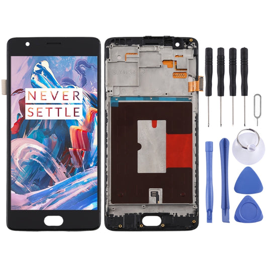 For OnePlus 3 / 3T A3000 A3010 TFT Material LCD Screen and Digitizer Full Assembly with Frame, For OnePlus 3 / 3T