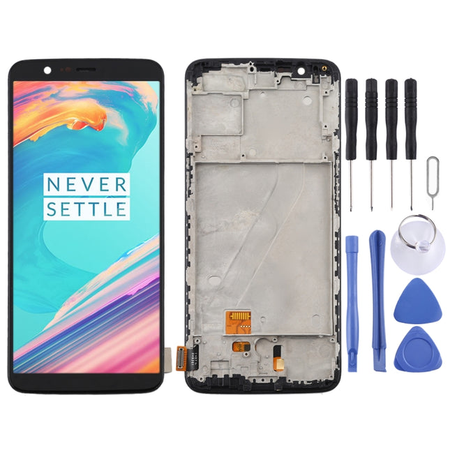 For OnePlus 5T A5010 TFT Material LCD Screen and Digitizer Full Assembly with Frame