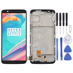 For OnePlus 5T A5010 TFT Material LCD Screen and Digitizer Full Assembly with Frame, For OnePlus 5T