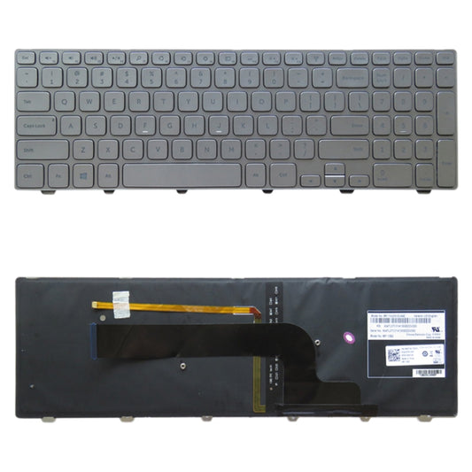 US Version Keyboard with Keyboard Backlight for DELL Inspiron 15 7000 Series 7537 P36F, For DELL Inspiron 15 (US)