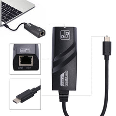 15cm USB-C / Type-C to RJ45 Gigabit Ethernet Network Adapter, RJ45