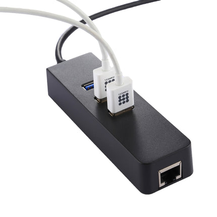 Adaptador USB-C/Tipo-C a 3 puertos USB 3.0 HUB + RJ45 Gigabit Ethernet de alta velocidad Adaptador LAN multifunción, 3 puertos USB + RJ45