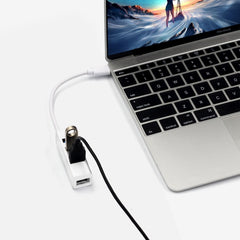 Portable USB-C / Type-C Male to 4 USB Ports Female HUB Adapter, 4 Ports USB (White)