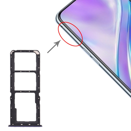 For OPPO Realme X2 SIM Card Tray + SIM Card Tray + Micro SD Card Tray, For OPPO Realme X2