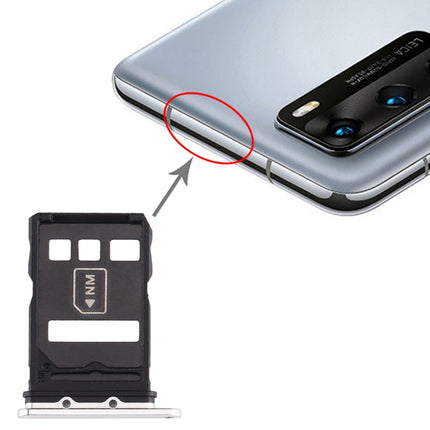 SIM Card Tray + NM Card Tray for Huawei P40, For Huawei P40