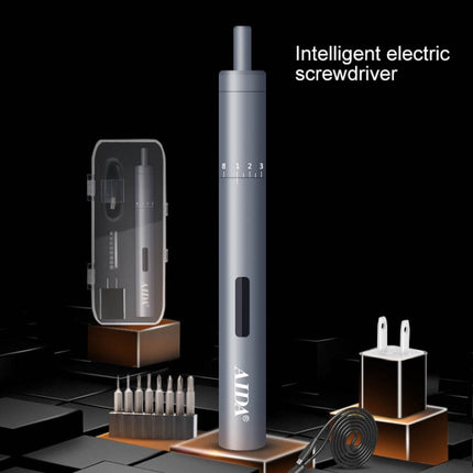 A-012 Rechargeable Lithium Battery Rechargeable Electric Drill Cordless Screwdriver Set with 8 Gear Torsion