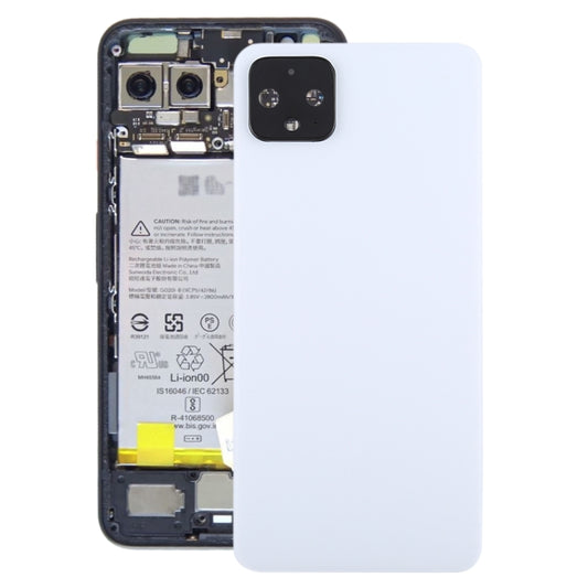 Battery Back Cover with Camera Lens Cover for Google Pixel 4, For Google Pixel 4