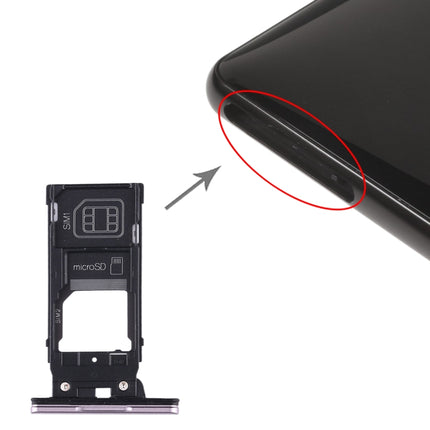 Bandeja para tarjeta SIM + Bandeja para tarjeta SIM + Bandeja para tarjeta Micro SD para Sony Xperia XZ2, Para Sony Xperia XZ2