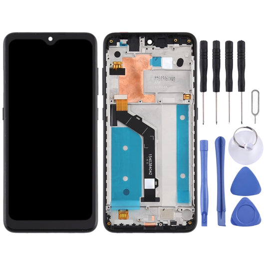 LCD Screen and Digitizer Full Assembly with Frame for Nokia 7.2 TA-1196, For Nokia 7.2