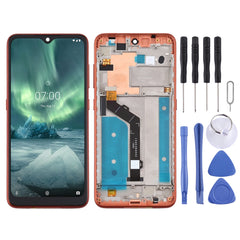 LCD Screen and Digitizer Full Assembly with Frame for Nokia 7.2 TA-1196, For Nokia 7.2