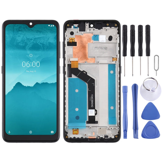 LCD Screen and Digitizer Full Assembly with Frame for Nokia 6.2 TA-1198 TA-1200 TA-1187 TA-1201, For Nokia 6.2