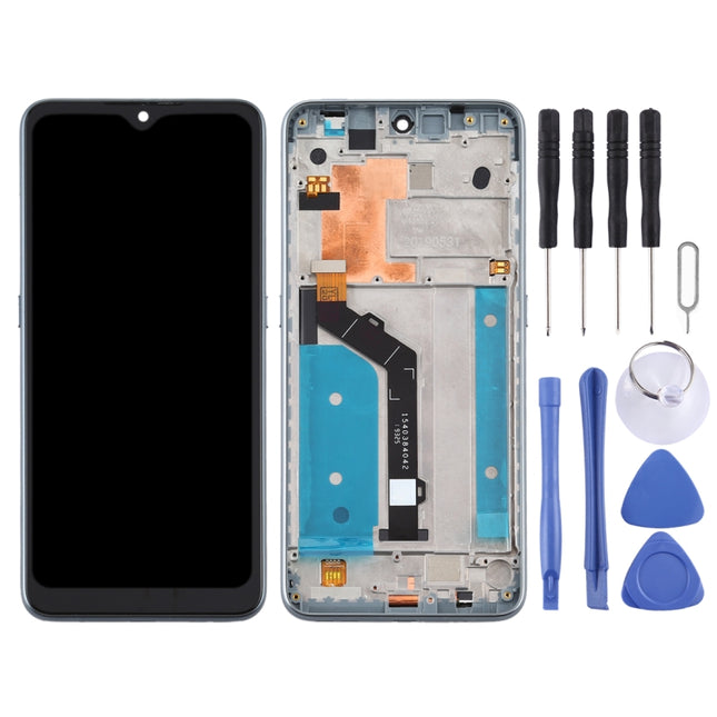 LCD Screen and Digitizer Full Assembly with Frame for Nokia 6.2 TA-1198 TA-1200 TA-1187 TA-1201, For Nokia 6.2