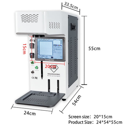 TBK958B Automatic Mini Laser Marking Screen Separater Repair Machine, TBK-958B