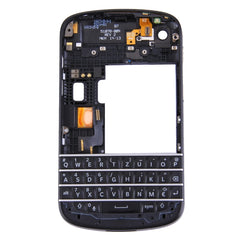 3 in 1 for BlackBerry Q10 (Keyboard + Middle Frame Bezel + Back Plate Housing Camera Lens Panel) Full Assembly Housing Cover, For Q10