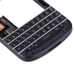 3 in 1 for BlackBerry Q10 (Keyboard + Middle Frame Bezel + Back Plate Housing Camera Lens Panel) Full Assembly Housing Cover, For Q10