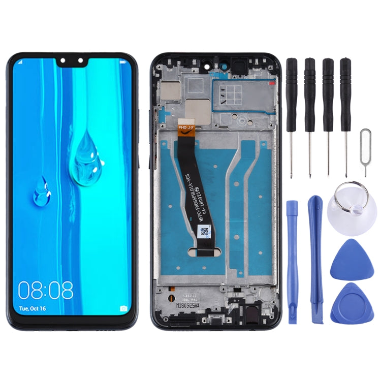 LCD Screen and Digitizer Full Assembly with Frame for Huawei Y9 (2019), For Huawei Y9 (2019)