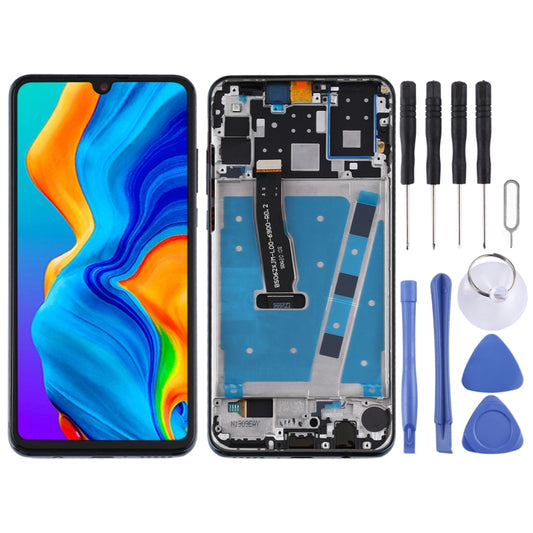 LCD Screen and Digitizer Full Assembly with Frame for Huawei P30 Lite (RAM 4G / Standard Version), For Huawei P30 Lite(Standard Version)