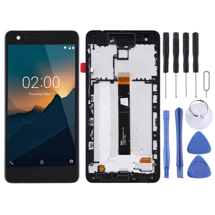 LCD Screen and Digitizer Full Assembly with Frame for Nokia 2.1, For Nokia 2.1