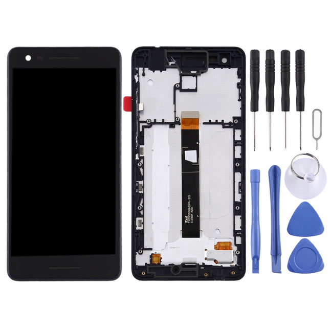LCD Screen and Digitizer Full Assembly with Frame for Nokia 2.1, For Nokia 2.1