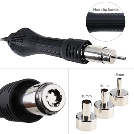 Kaisi K-858D SMD Hot-Air Soldering Station LED Digital Display Support Controllable Temperature for Desoldering + Air Nozzles, EU Plug, K-858D, EU Plug, K-858D, US Plug