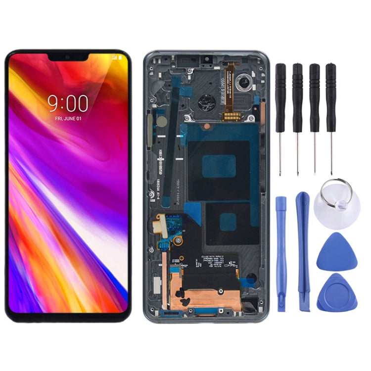 LCD Screen and Digitizer Full Assembly with Frame for LG G7 ThinQ / G710 G710EM G710PM G710VMP, For G7 ThinQ, For LG G7 ThinQ (Blue), For LG G7 ThinQ (Red), For LG G7 ThinQ