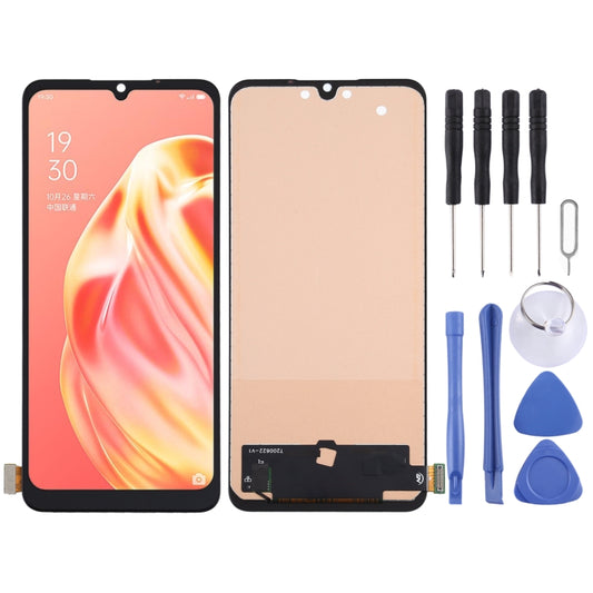 TFT Material LCD Screen and Digitizer Full Assembly for OPPO Reno3 / A91 / F15 / F17, Not Supporting Fingerprint Identification, For OPPO Reno3 / A91(TFT)