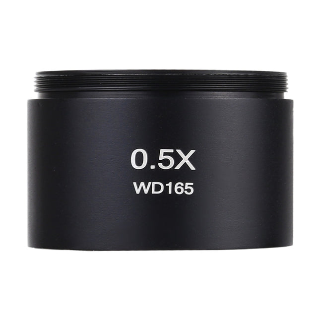 Stereo Microscopes Auxiliary Objective Lens Barlow Lens Magnifier 0.5X WD165, 0.5X WD165