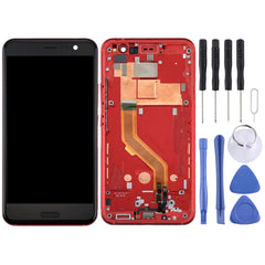 LCD Screen and Digitizer Full Assembly with Frame for HTC U11, For U11 (Red), For U11, For U11 (Dark Blue), For U11 (Blue)