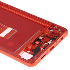 Front Housing LCD Frame Bezel Plate with Side Keys for Huawei P30, For Huawei P30 (Orange), For Huawei P30 (Baby Blue)