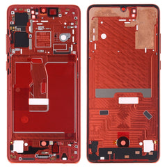Front Housing LCD Frame Bezel Plate with Side Keys for Huawei P30, For Huawei P30 (Orange), For Huawei P30 (Baby Blue)