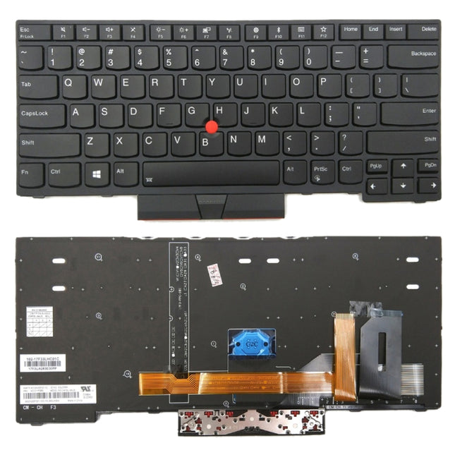 US Backlight keyboard for Lenovo ThinkPad E480 L480 L380 Yoga T480s, For ThinkPad E480(US)