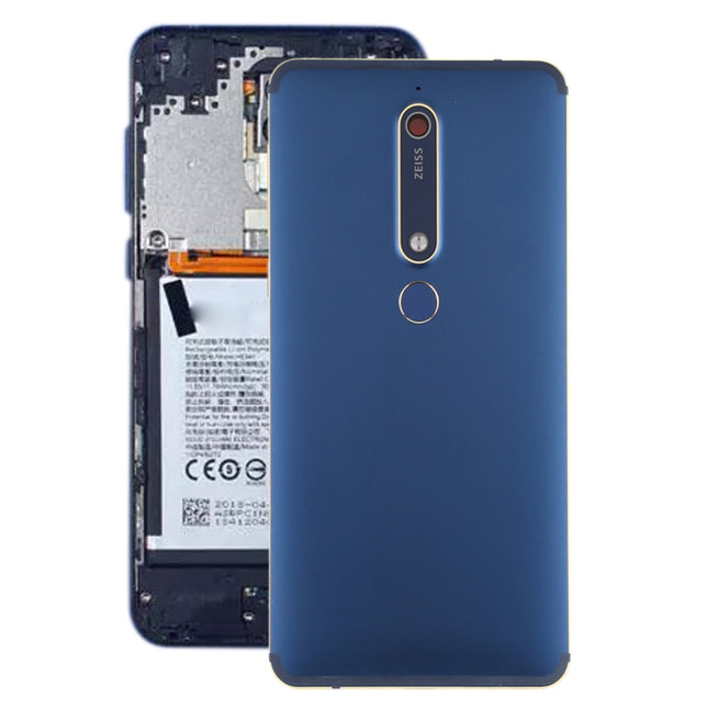 Battery Back Cover with Camera Lens & Side Keys & Fingerprint Sensor for Nokia 6.1 / 6 (2018) / 6 (2nd Gen), For Nokia 6 (2nd Gen)
