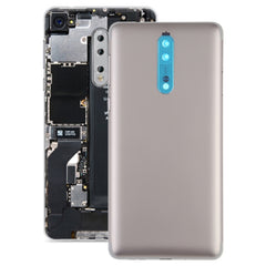 Battery Back Cover with Camera Lens & Side Keys for Nokia 8, For Nokia 8, Nokia 8