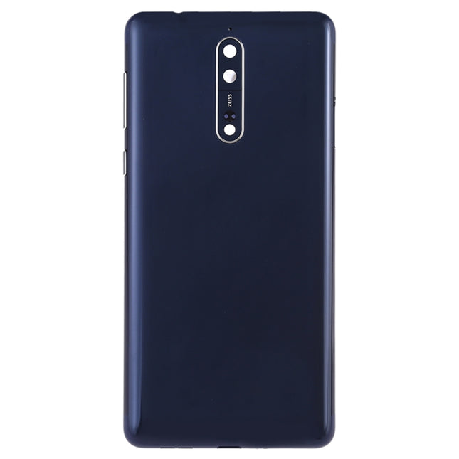 Battery Back Cover with Camera Lens Frame & Side Keys for Nokia 8, For Nokia 8, Nokia 8