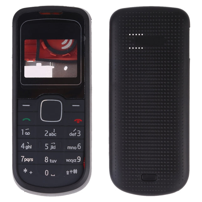 Full Housing Cover (Front Cover + Middle Frame Bezel + Battery Back Cover + Keyboard) for Nokia 1202, For Nokia 1202