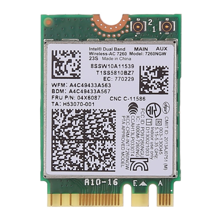 Dual Band AC1200 Wireless NGFF M.2 Wifi Card 7260NGW 7260AC Network Card for Lenovo T440 X240 B40 B50 Y40 Y70 Y50 7260AC, AC1200