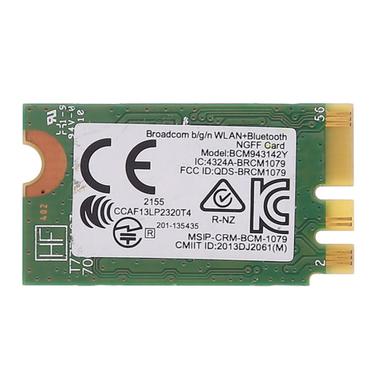 BCM943142Y M.2 NGFF Wireless 150Mbps 802.11b/g/n Bluetooth 4.0 Network Card, BCM943142Y