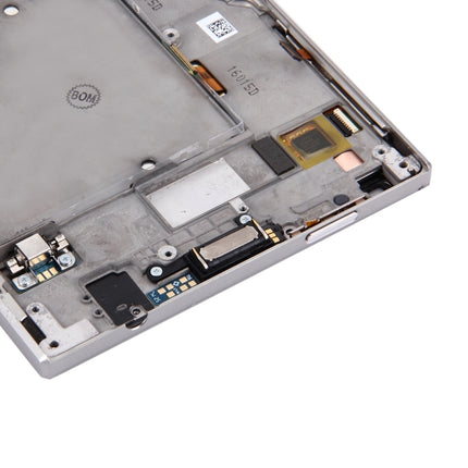 LCD Screen and Digitizer Full Assembly with Frame for BlackBerry Passport Silver Edition, For Passport Silver Edition