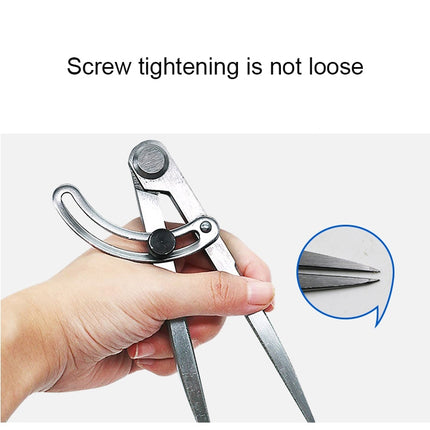 Carbon Steel Head Spacing Gauge Compasses Industrial Leather Side Liner Tool, Length: 153mm, Length: 153mm