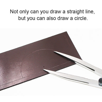 Carbon Steel Head Spacing Gauge Compasses Industrial Leather Side Liner Tool, Length: 153mm, Length: 153mm