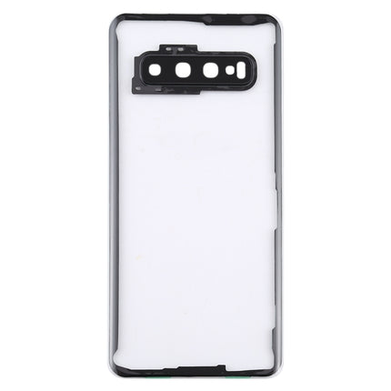 For Samsung Galaxy S10 G973F/DS G973U G973 SM-G973 Transparent Battery Back Cover with Camera Lens Cover , For Galaxy S10