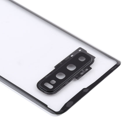 For Samsung Galaxy S10 G973F/DS G973U G973 SM-G973 Transparent Battery Back Cover with Camera Lens Cover , For Galaxy S10