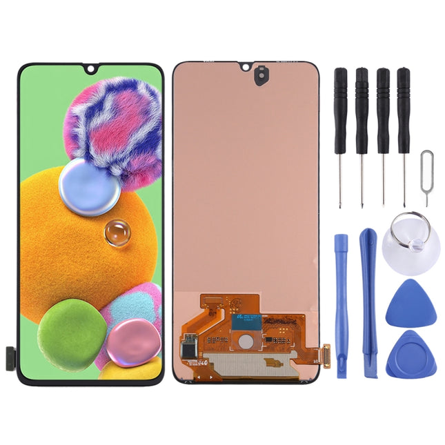 Super AMOLED Material LCD Screen and Digitizer Full Assembly for Samsung Galaxy A90 5G SM-A908B, For Samsung Galaxy A90 5G(Super AMOLED)