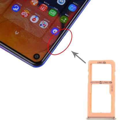 For Samsung Galaxy A60 SIM Card Tray + SIM Card Tray / Micro SD Card Tray, For Samsung Galaxy A60, For Samsung Galaxy A60 (Baby Blue)