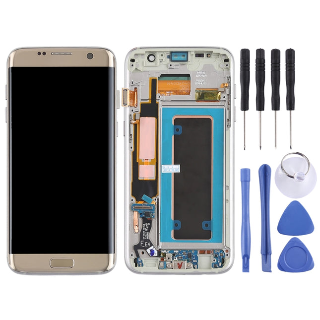 Original Super AMOLED Material LCD Screen and Digitizer Full Assembly(with Frame / Charging Port Flex Cable / Power Button Flex Cable / Volume Button Flex Cable) for Galaxy S7 Edge / G935F / G935FD, For Samsung Galaxy S7 Edge (Super AMOLED)            ...