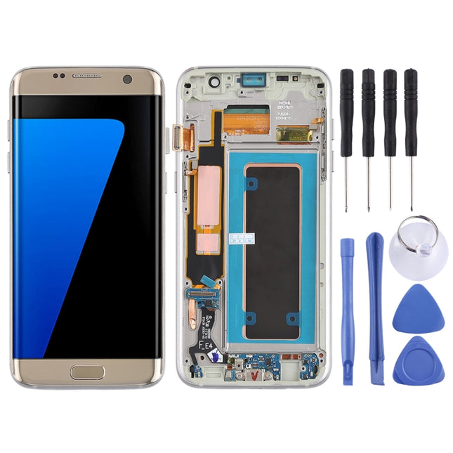 Original Super AMOLED Material LCD Screen and Digitizer Full Assembly(with Frame / Charging Port Flex Cable / Power Button Flex Cable / Volume Button Flex Cable) for Galaxy S7 Edge / G935F / G935FD, For Samsung Galaxy S7 Edge (Super AMOLED)            ...